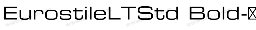 EurostileLTStd Bold字体转换